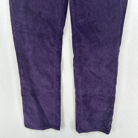 Jag Jeans Womens 14W Corduroy Straight Purple Preppy Pull On *See Measurements - Picture 4 of 13